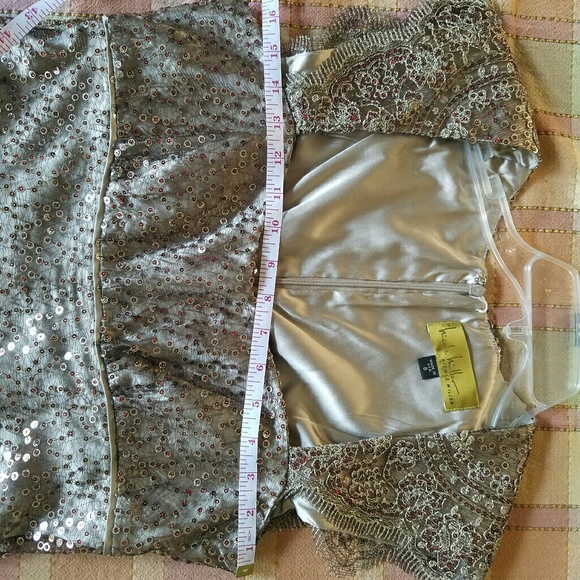 NICOLE MILLER Metallic  Cocktail Dress - Picture 7 of 8